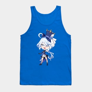 Furina De Fontaine Focalors Hydro Archon Genshin Impact Chibi Tank Top